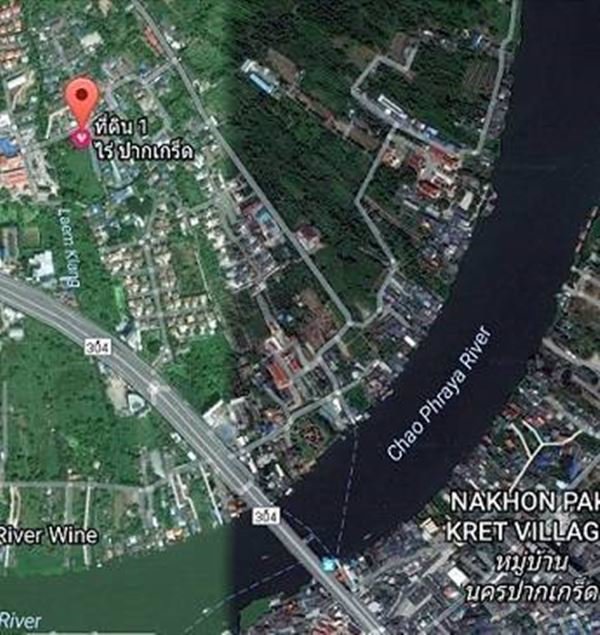 ขายด่วน-ที่ดินเปล่า-1-ไร่-ปากเกร็ด-ราคา-115-ล้าน-ทางเข้าวัดอินทาราม-ถชัยพฤกษ์-ทิศใต้-เจ้าของขายเอง