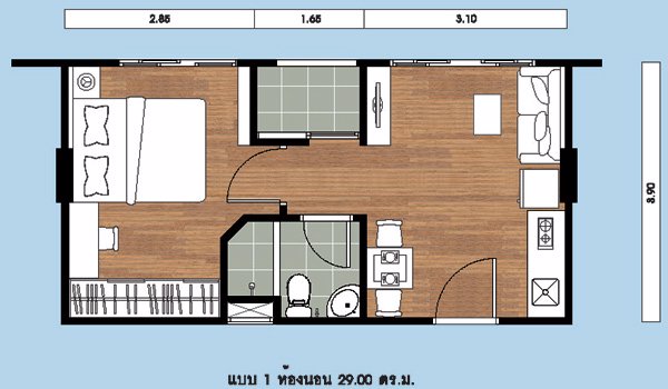 ขายด่วน-คอนโดลุมพินีทาวน์-บางแค-29-ตรม-ห้องแยกส่วน-เฟอร์นิเจอร์ครบ-หันทิศใต้