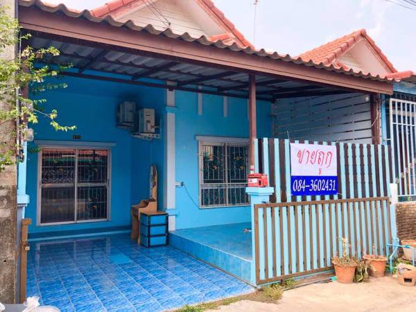 ขายด่วนทาวน์เฮ้าส์-ชั้นเดียว-211ตรว-หมู่บ้าน-ราชพฤกษ์5-คลองหนึ่ง-ราคา-12-ลบ