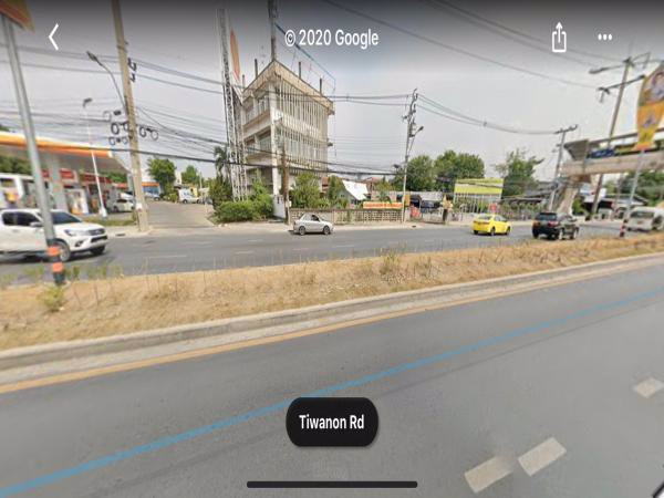 ขายที่ดิน-ติดถนนติวานนท์-7ไร่เศษ-หน้ากว้าง-65-เมตร-ถมเเล้ว-พื้นที่สีส้มย5