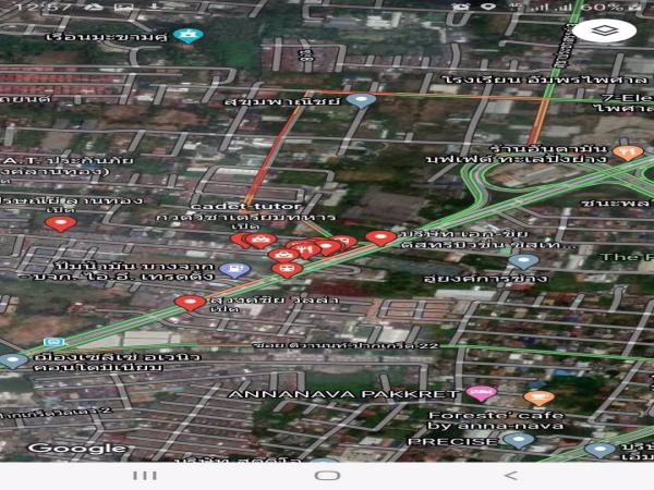 ขายที่ดิน-ติดถนนติวานนท์-7ไร่เศษ-หน้ากว้าง-65-เมตร-ถมเเล้ว-พื้นที่สีส้มย5
