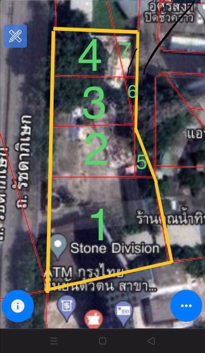 ขายที่ดินติดถนนรัชดาแปลง-ใกล้mrtสุทธิสาร200เมตรแถมสิ่งปลูกสร้าง