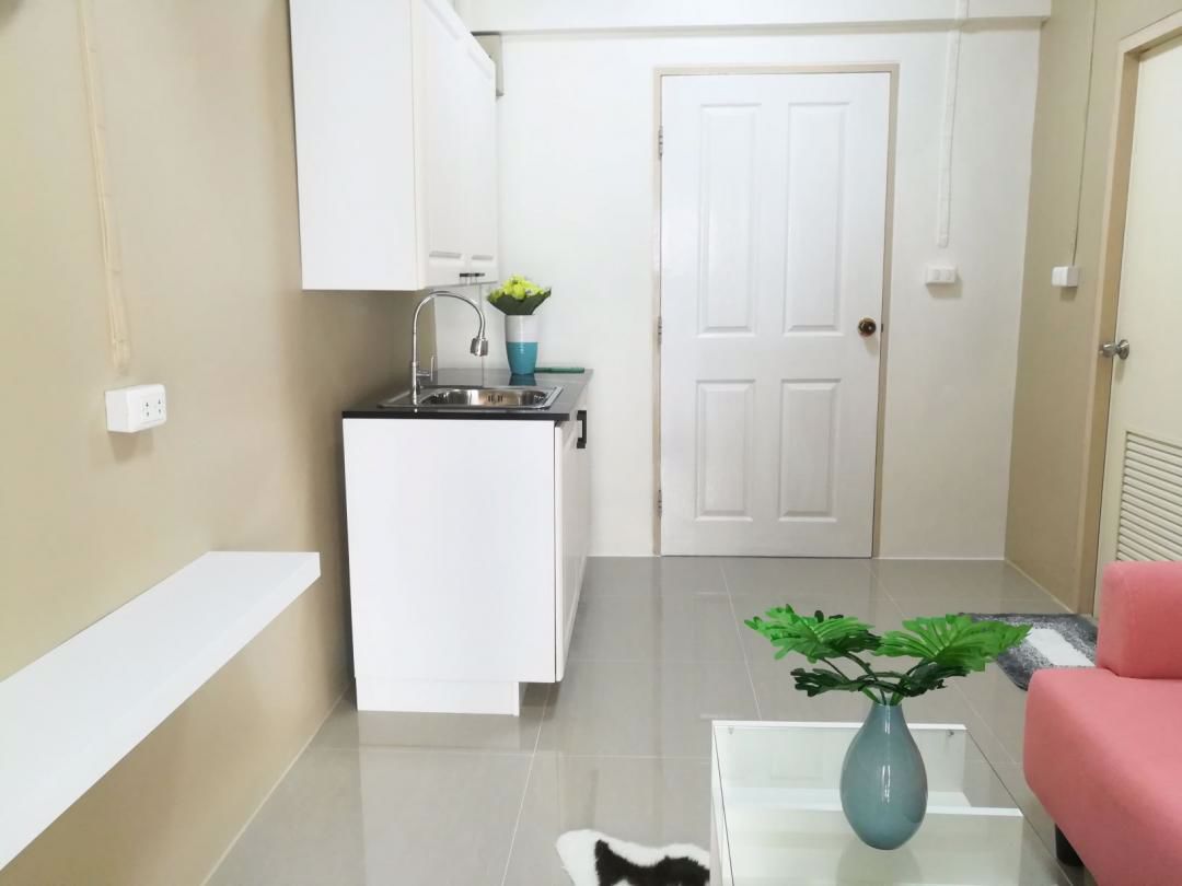 ขายคอนโด-panchasap-sweet-แต่งสวยพร้อมเฟอร์นิเจอร์แอร์สวนระเบีบง