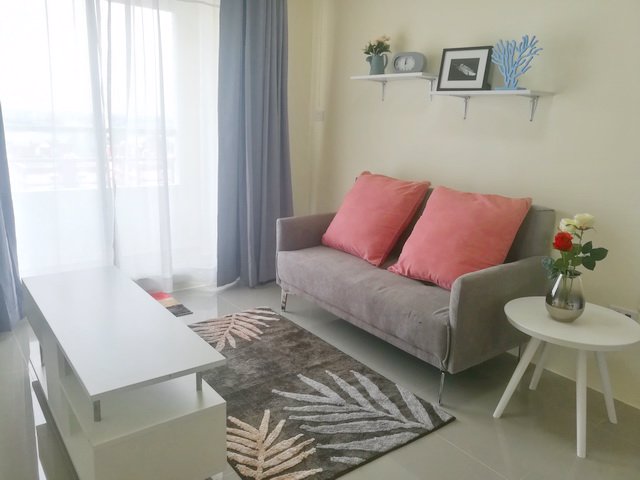 ขายคอนโดลาดพร้าวการ์เดนท์-แต่งสวย-พร้อมเฟอร์นิเจอร์แอร์2-ระเบียง-ชั้น-12