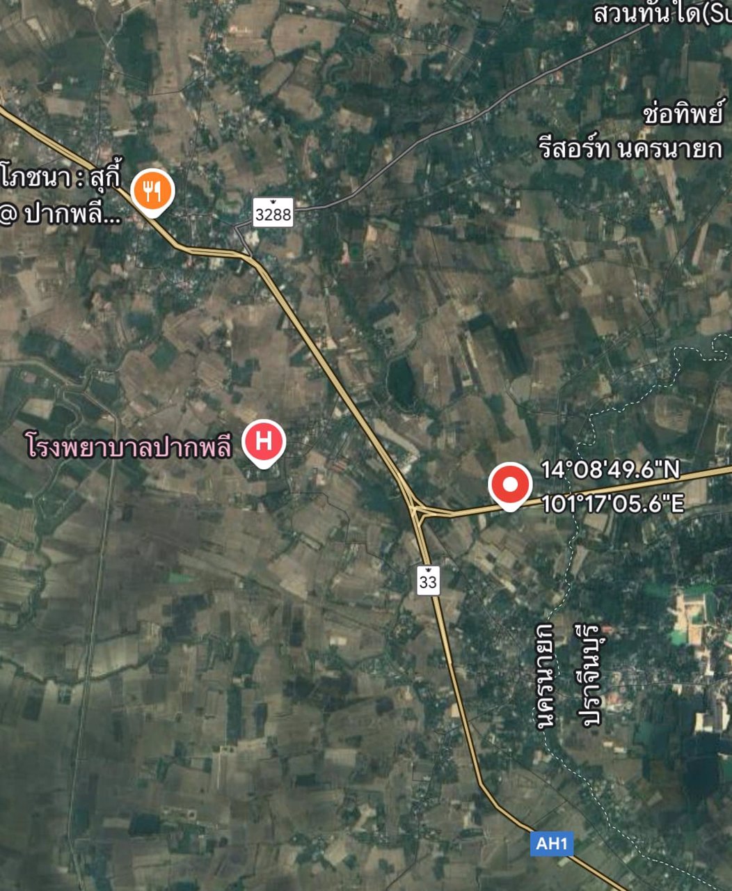 ขายที่ดิน-ปากพลี-นครนายก-ติด-ถสุวรรณศร