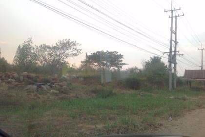 ขายที่ดิน-เนื้อที่6ไร่-ติดถนนใหญ่-น้ำไฟพร้อม