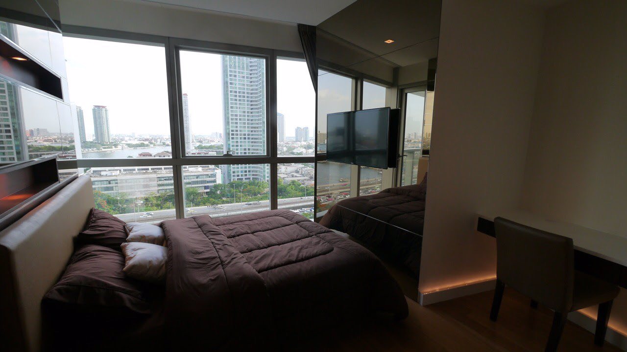 ให้เช่าคอนโด-the-river-ชั้น-17-ตึก-a-ตกเเต่งครบพร้อมอยู่