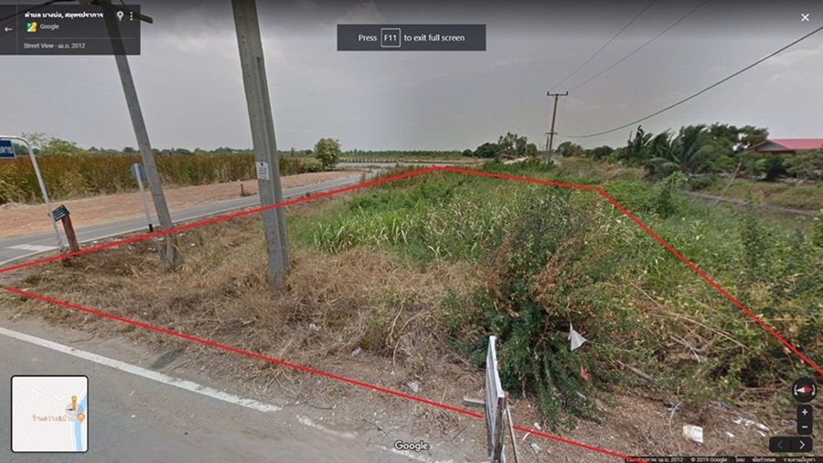 ขายที่ดิน-196-ตรวา-ติดถเลียบคลองพระองค์เจ้าไชยยานุชิต-อำเภอบางบ่อ-สมุทรปราการ