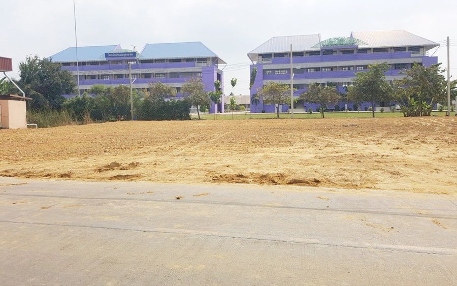 ขายที่ดิน-1-ไร่-แบ่งล็อกเป็น-3-แปลง-ติดถนนหลัก-อยู่ด้านหน้าวิทยาลัยการประมง-อกระทุ่มแบน-จสมุทรสาคร