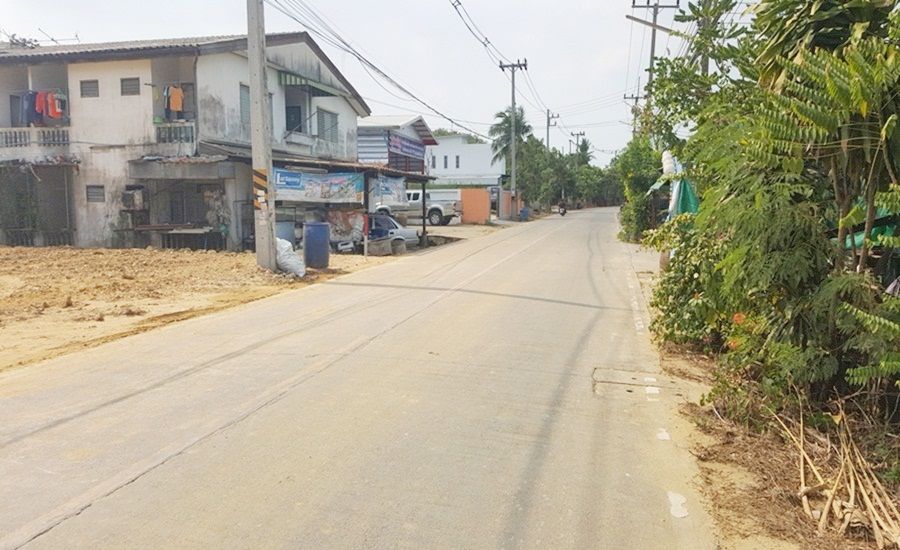 ขายที่ดิน-1-ไร่-แบ่งล็อกเป็น-3-แปลง-ติดถนนหลัก-อยู่ด้านหน้าวิทยาลัยการประมง-อกระทุ่มแบน-จสมุทรสาคร