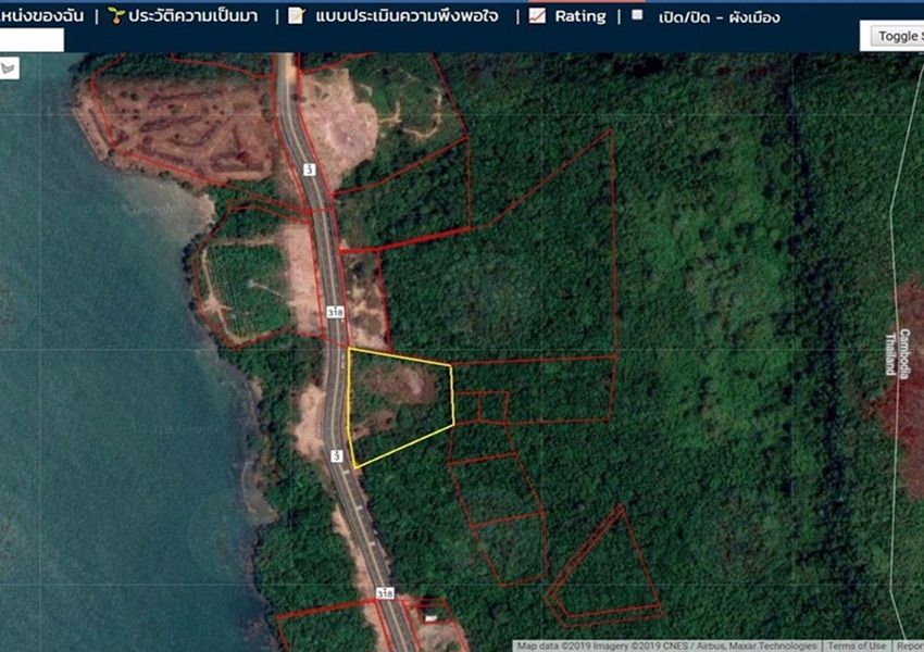 ขาย-ให้เช่า-ที่ดินติดทะเล-8-ไร่-ติดถสุขุมวิท-อำเภอ-คลองใหญ่-จตราด
