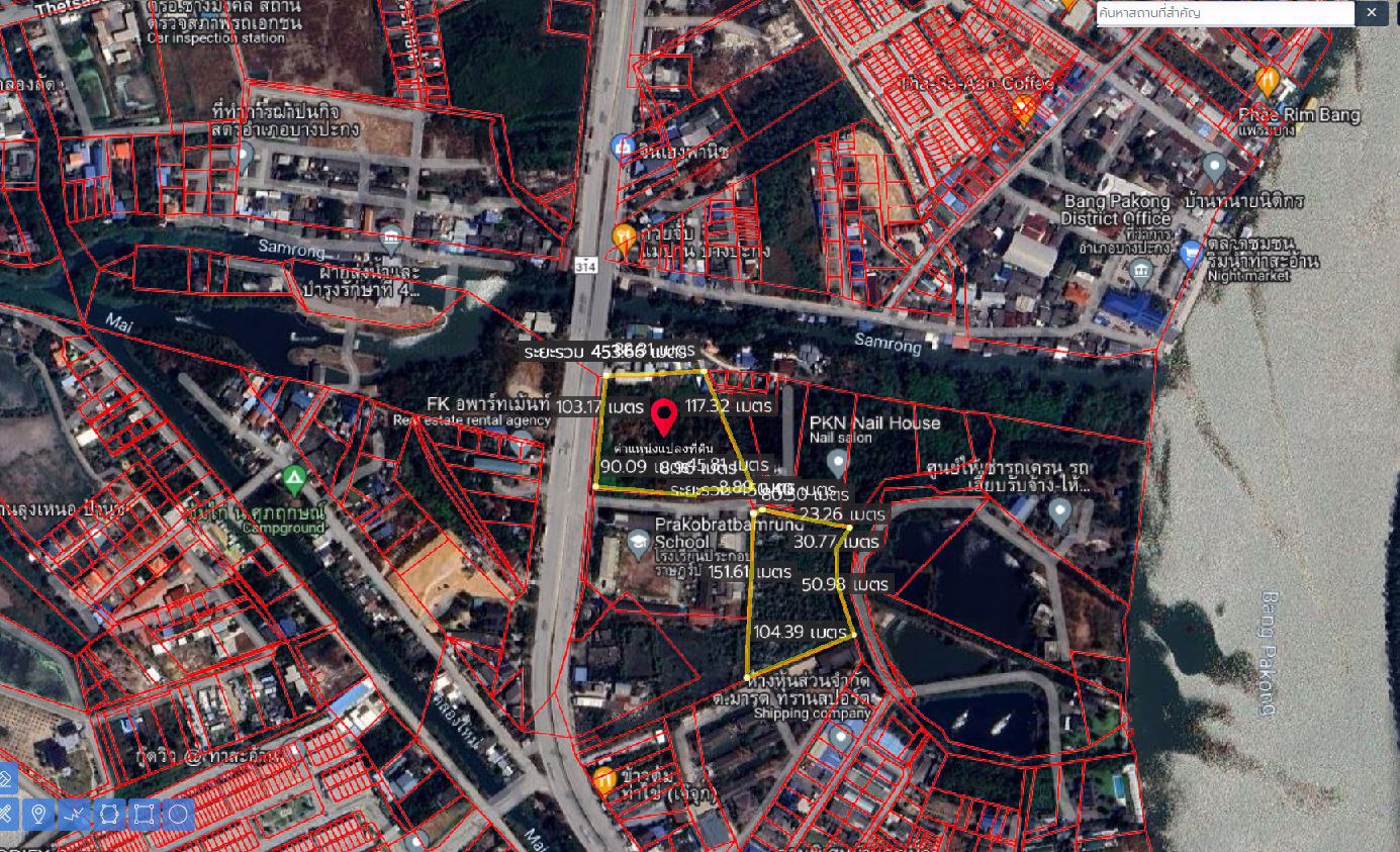 ขายที่ดิน-ติดถนน-314-สิริโสธร-ติดโรงเรียนประกอบราษฎร์บำรุง-ตท่าสะอ้าน-บางปะกง