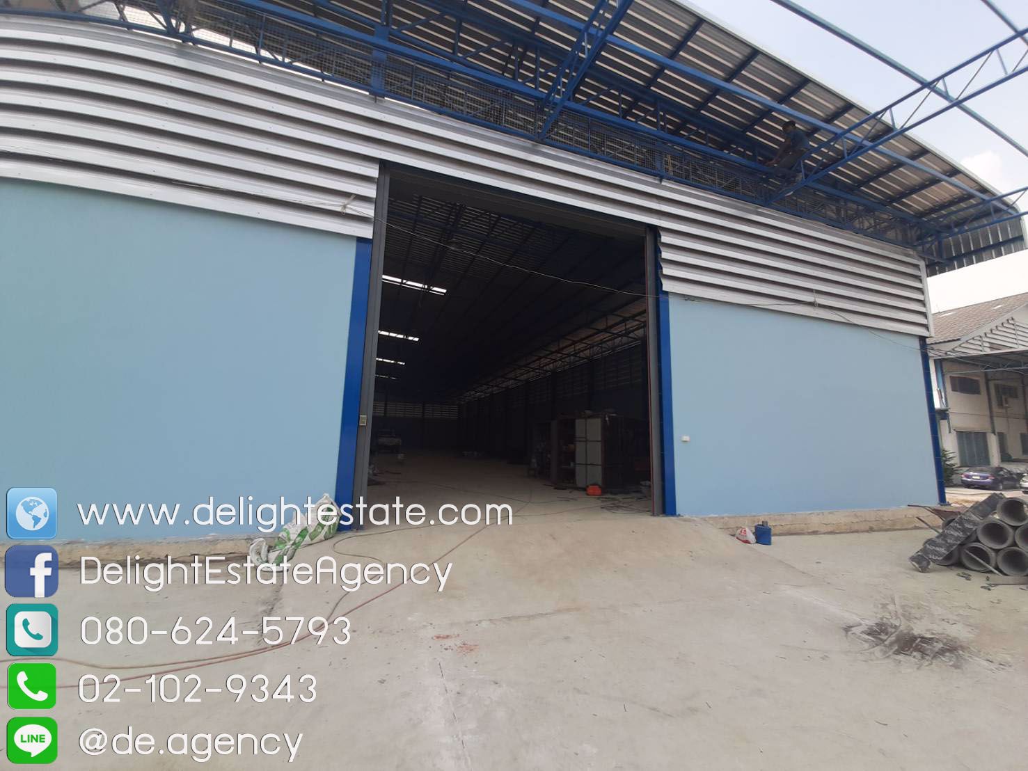 ให้เช่าโกดัง-1000-ตรม-ใกล้ถนนกาญจนาภิเษก-บางใหญ่-นนทบุรี