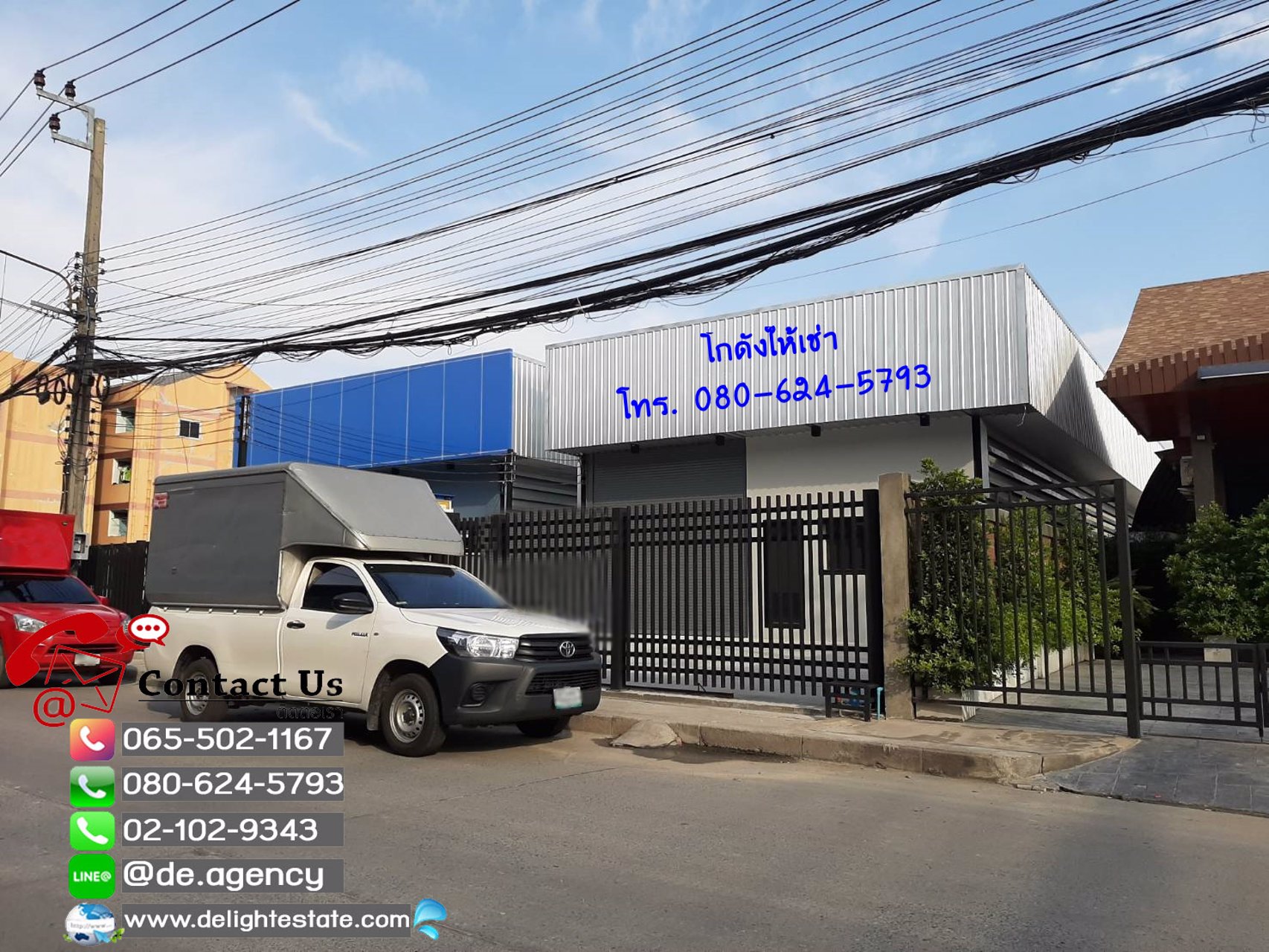 โกดังให้เช่า-243-ตรม-ทำเลดี-ติดถนนพัฒนาการ-เขตประเวศ-กทม