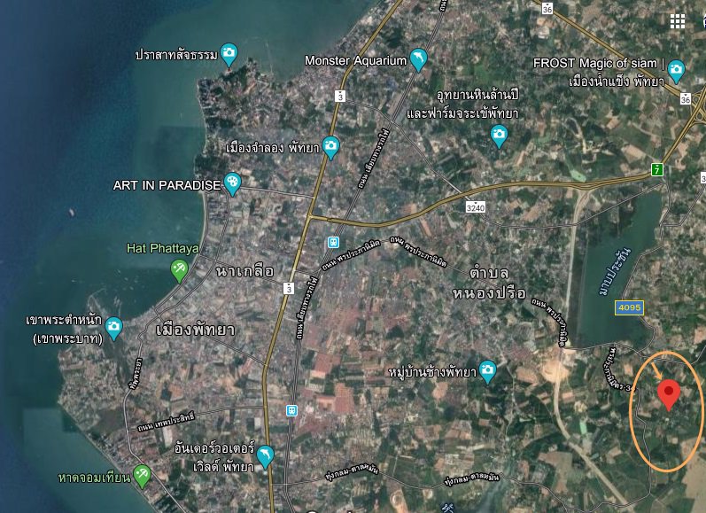 ขายที่ดินเปล่าทำเลทอง-43-3-81-ไร่-โซนพัทยา-ใกล้อุทยานสามก๊กและสนามกอล์ฟสยามคันทรีคลับ-อบางละมุง-จช