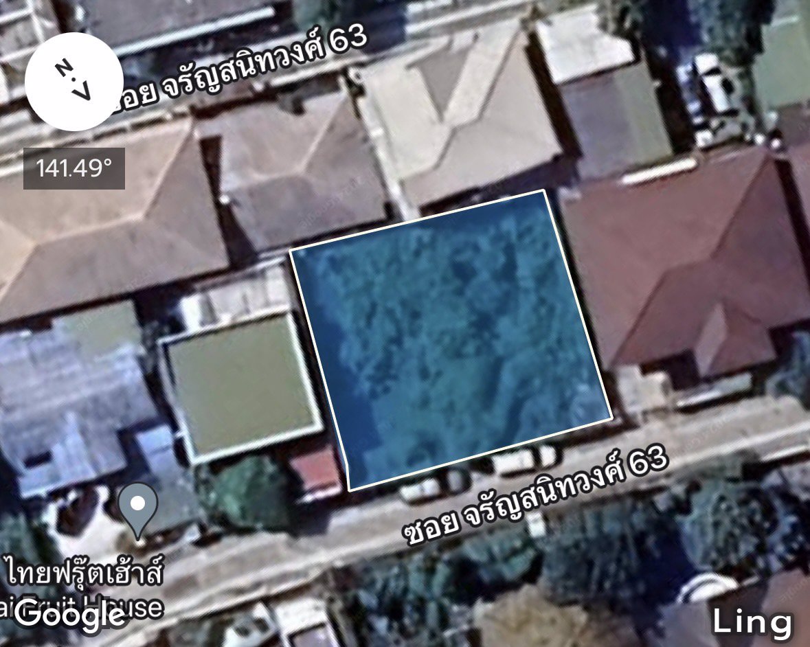 ขาย-ที่ดินเปล่า-เนื้อที่-99-ตารางวา-เจ้าของขายเอง-ซอยจรัญสนิทวงศ์-63