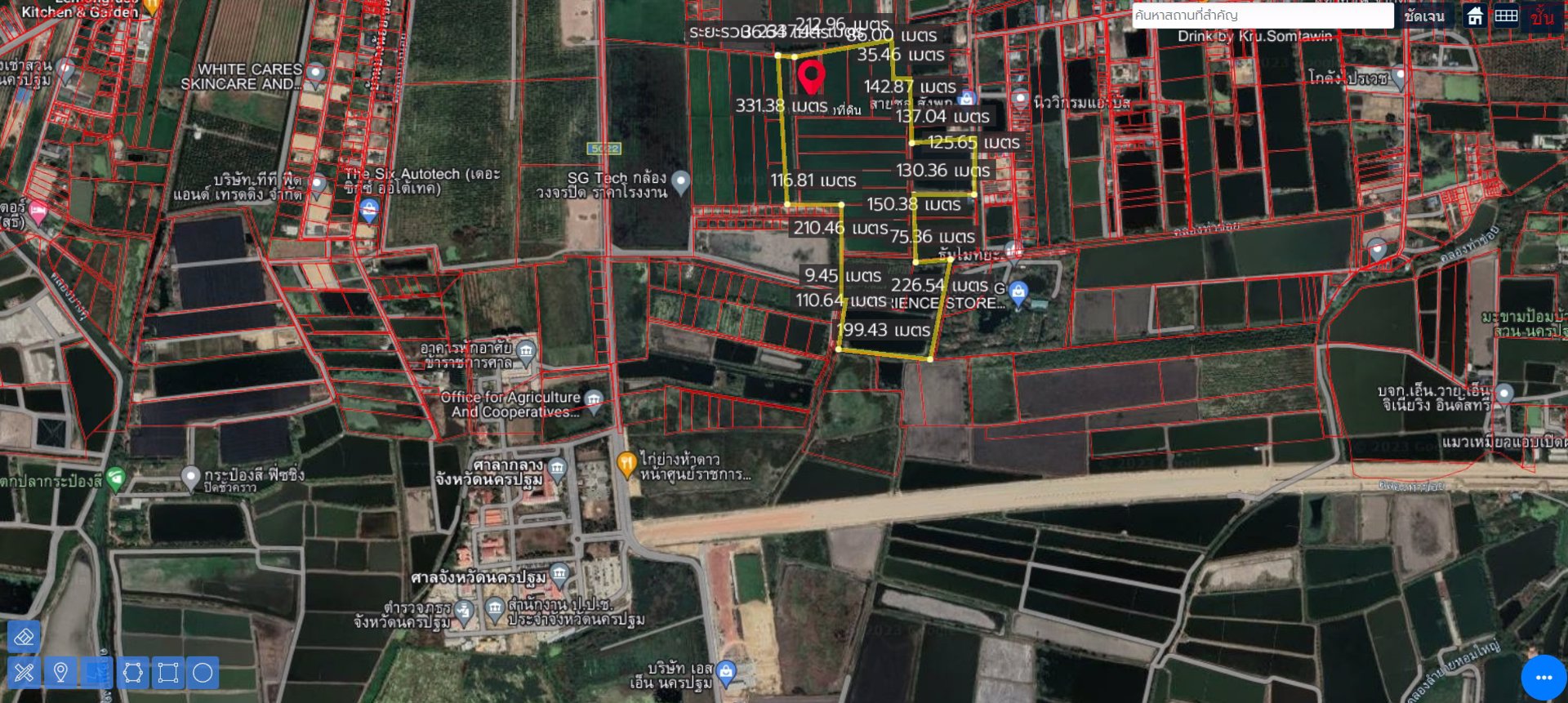 ขายที่ดินข้างศูนย์ราชการใหม่ของนครปฐม-ราคาถูกสุดในย่านนี้ทำเลทอง