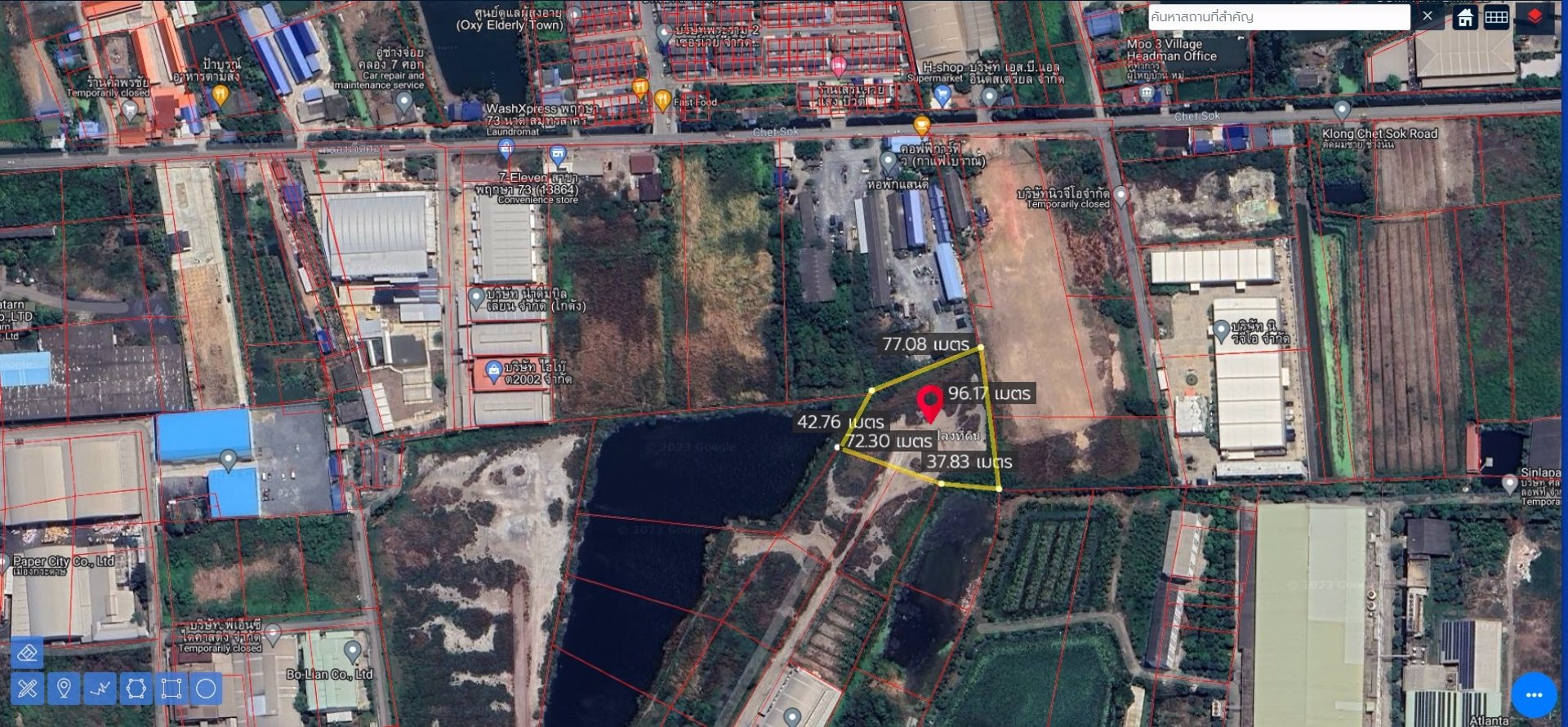 ขายที่ดินเปล่าถมแล้วหลังไทวัสดุมหาชัย