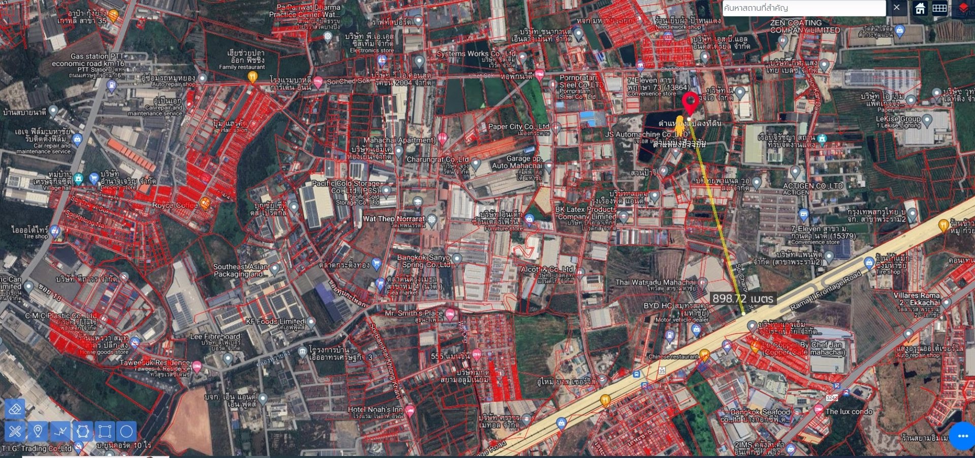 ขายที่ดินเปล่าถมแล้วหลังไทวัสดุมหาชัย