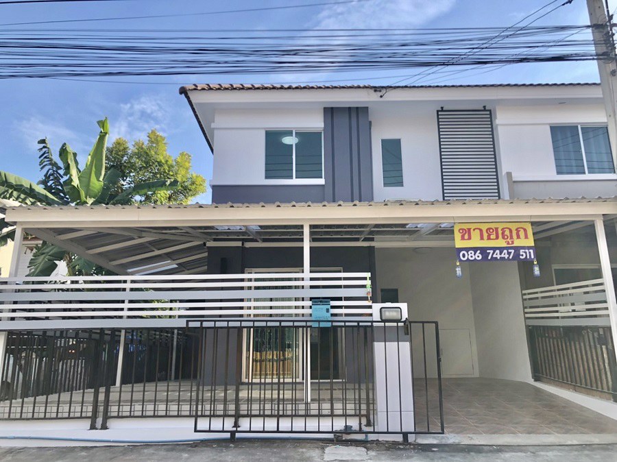 ขายถูกทาวน์เฮาส์-พฤกษา-82-ประชาอุทิศ-พระราม2-บ้านมุม-ตกแต่งใหม่-พร้อมอยู่-ต่อเติมหน้า-หลัง