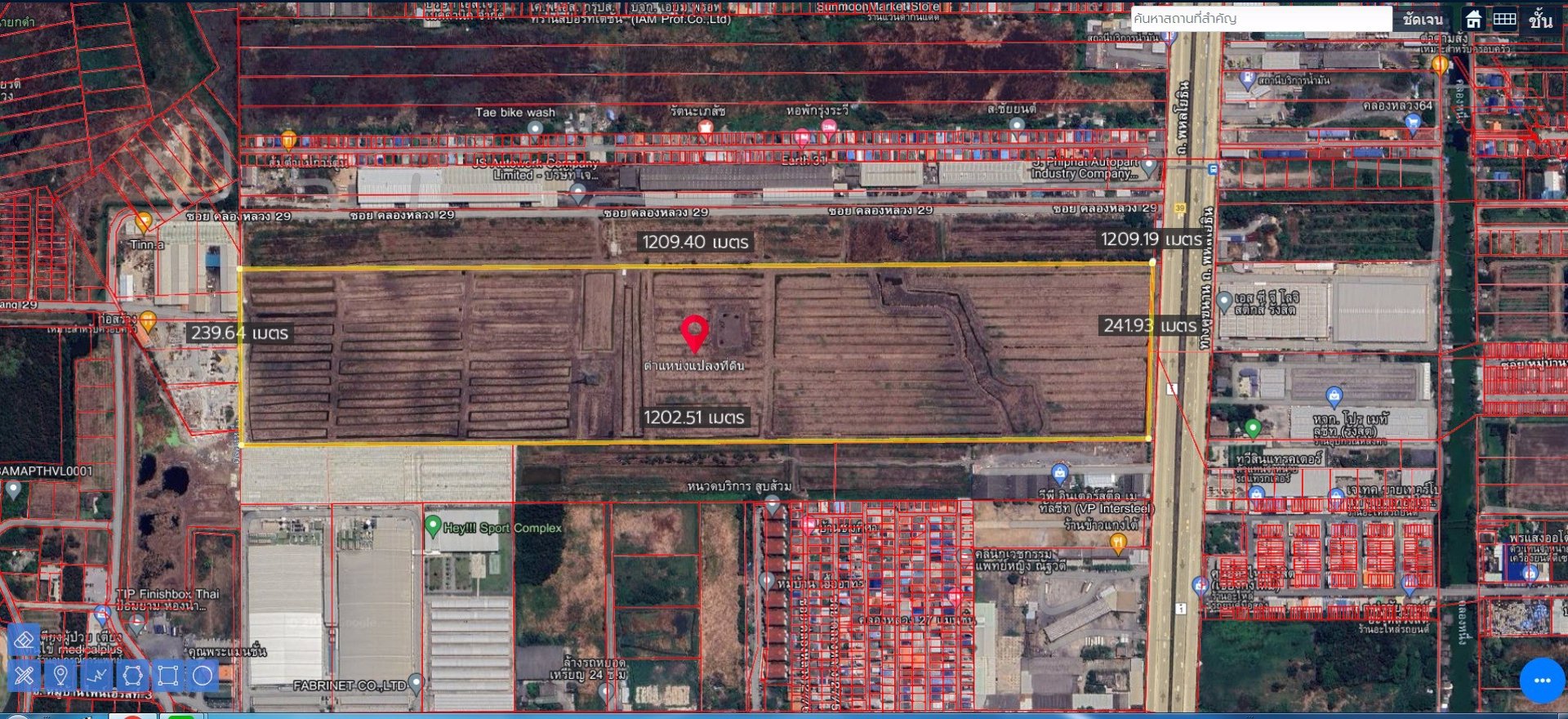 ขายที่เปล่าติดถนนพหลโยธินคลองหลวง-ปทุมธานี