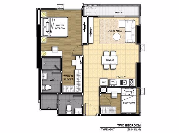 sc262-ขายคอนโด2ห้องนอน-แอสปาย-พระราม9-ใกล้mrtพระราม9