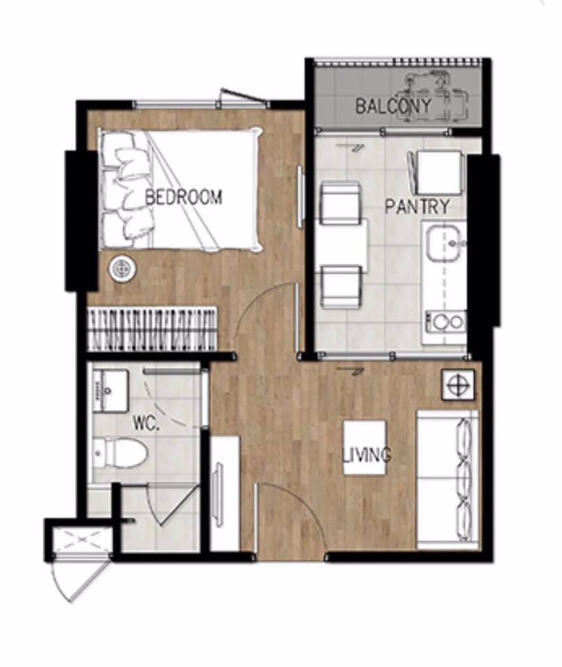 ให้เช่าคอนโดทำเลดี-เดอะทรี-71-the-tree-71-for-rent-level-12a-size-30-sqm