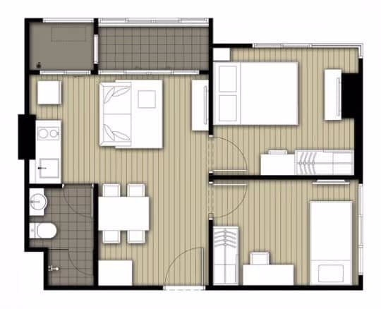 ให้เช่าคอนโดทำเลดี-ไอดีโอ-สาทร-ท่าพระ-ideo-sathorn-thaphra-for-rent-level-28-size-46-sqm