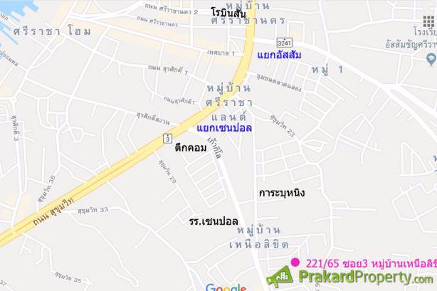 ให้เช่าบ้านเดี่ยว2ชั้น50-ตรวหมู่บ้านเหนือลิขิต1-ใกล้รรเซนปอล-ในอศรีราชา-จชลบุรี-6000บ-เดือน