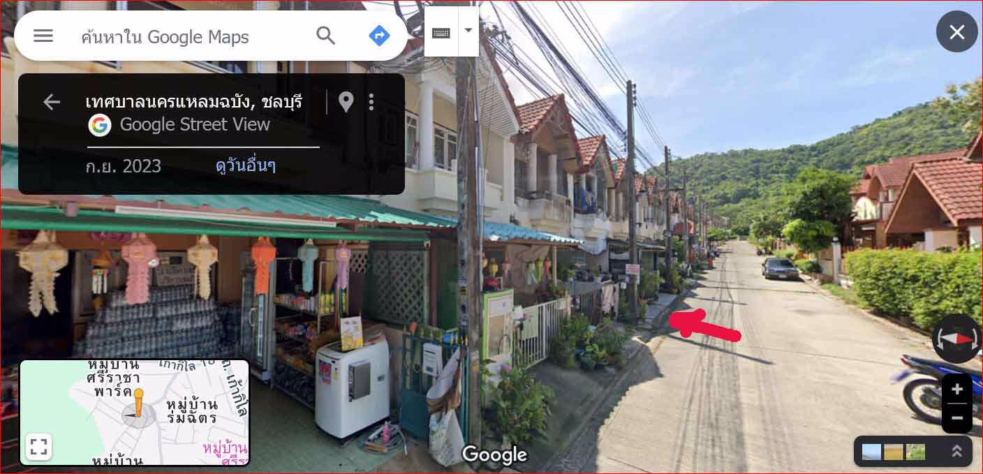 ให้เช่าทาวเฮ้าส์2ชั้นหมู่บ้านศรีราชาปาร์ค-เก้ากิโลซอย16หลังตลาดวรกิจ-ในเมืองศรีราชา-จชลบุรี-5500บ