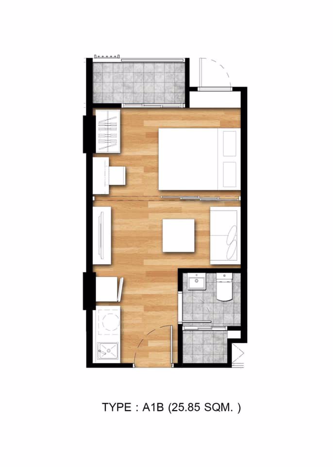 kave-condo-มกรุงเทพ-ให้เช่า-ตึก-c-ชั้น-8