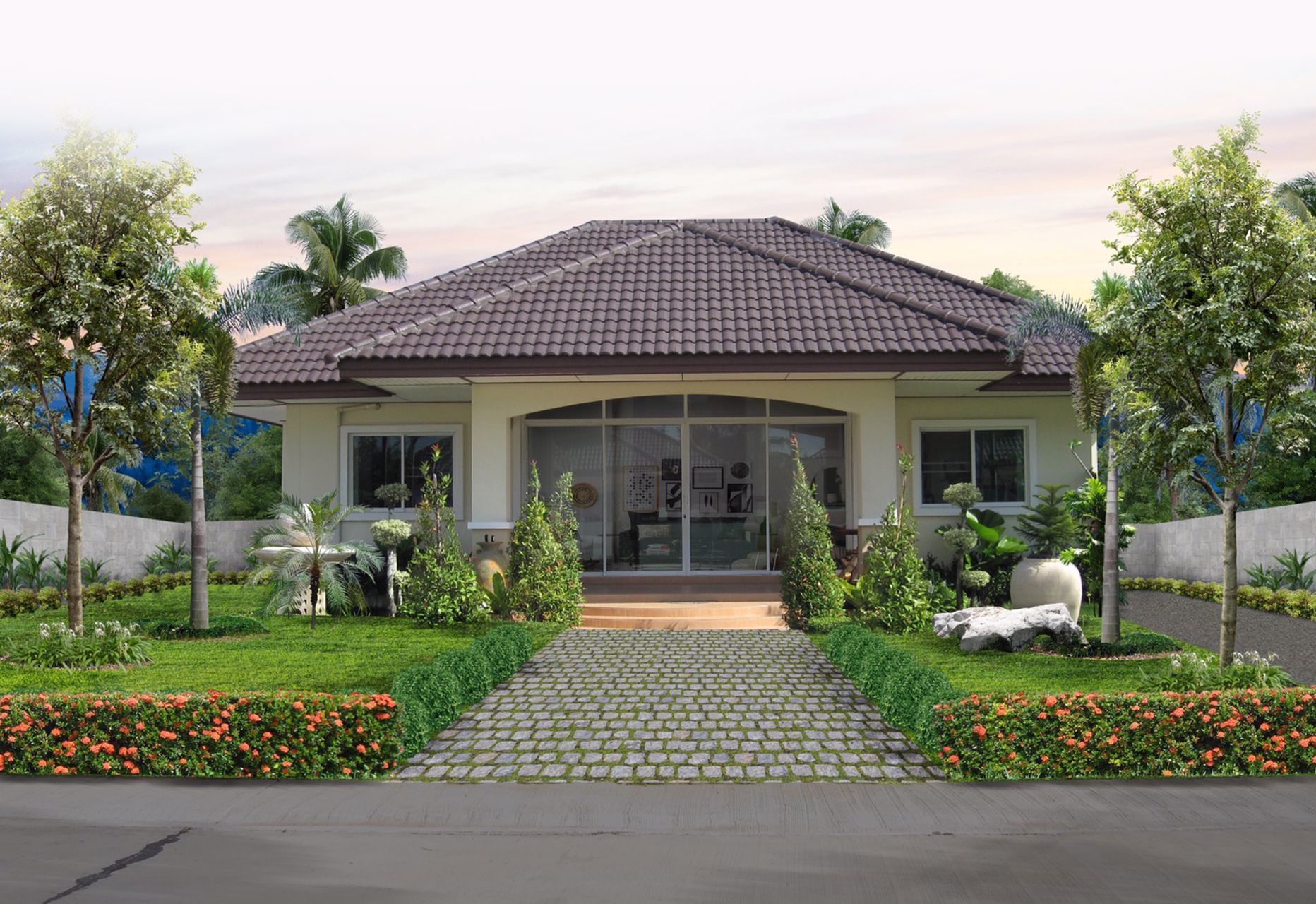 ขายบ้านวินเพลส-บ้านเดี่ยวสไตล์รีสอร์ท-2-ห้องนอน-2-ห้องน้ำ