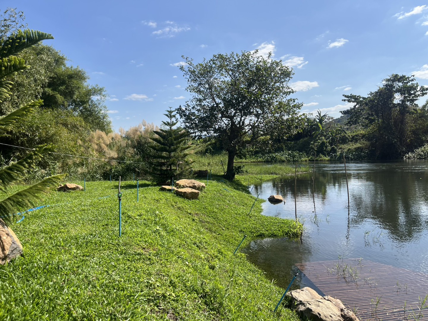 ขายที่ดินติดแม่น้ำนครนายก-มีโฉนด-เห็นวิวเขา-เหมาะทำพูลวิลล่า