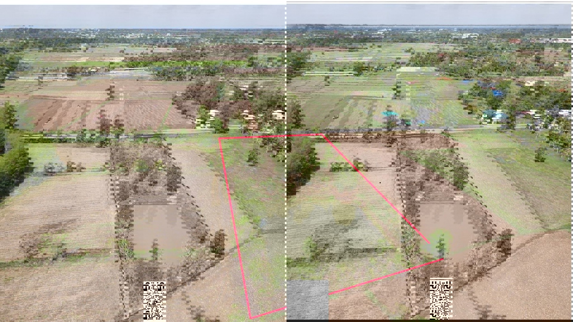 ขายที่ดิน-3-ไร่-321-ตารางวา-ติดถนนลาดยางหลังวัดหลวงพ่อปากแดง-นครนายก-มีโฉนด-ถมแล้ว