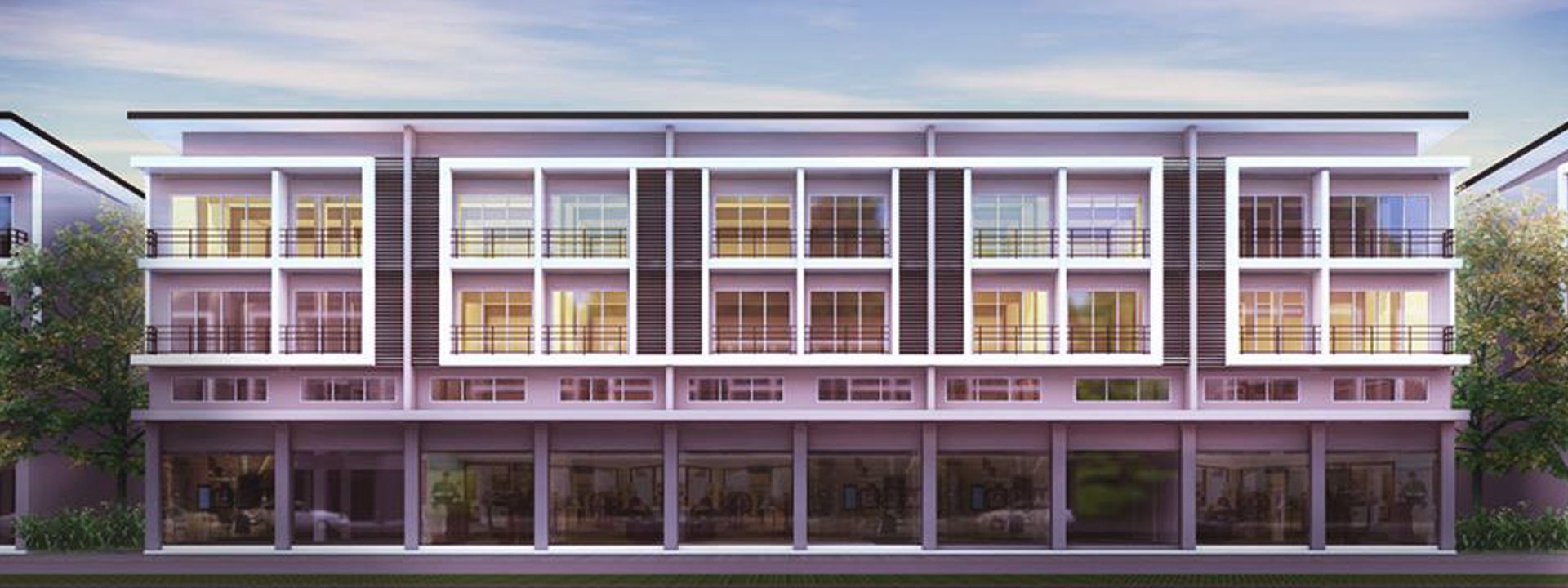 ขายอาคารพาณิชย์-4-คูหาติดกัน-ขนาด-205-ตรว-3-ชั้นครึ่ง-ทำเลดีมาก-โครงการไอยรา-2-อคลองหลวง-จปทุมธา