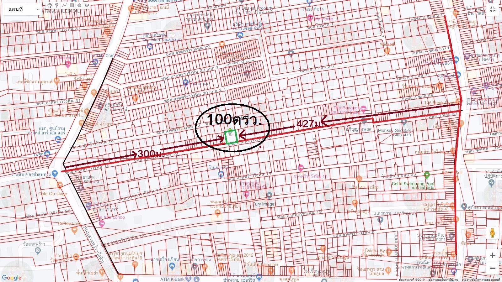 ขาย​ที่ดิน​เปล่า​ถม​แล้ว​-100​-ตรว-ซอย​ลาดพร้าว​วังหิน​16-เข้า-ออก-โชคชัย-4-แยก-27-ได้
