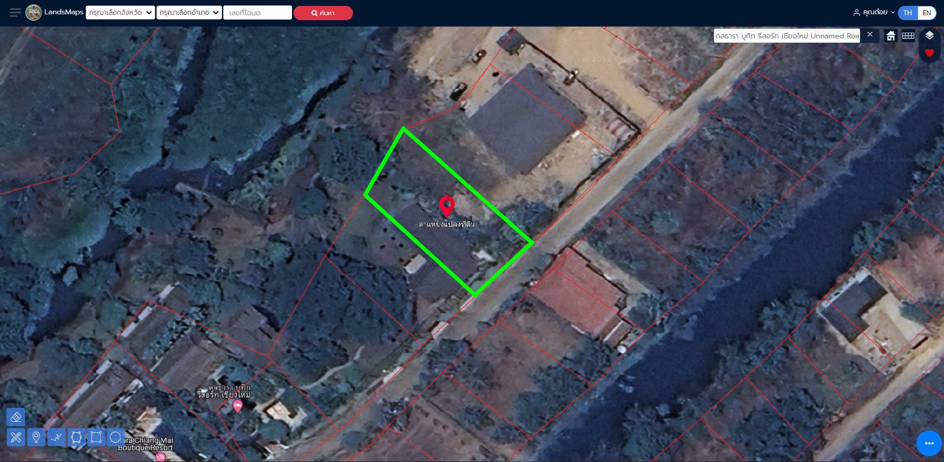 ขายที่วิวสวย-วิวทุ่งนา-วิวดอยสุเทพ-ที่ดินเปล่า-ติด-ดลธารา-ริมแม่น้ำกวง-214-ตรวล้อมรั้วกับประตู