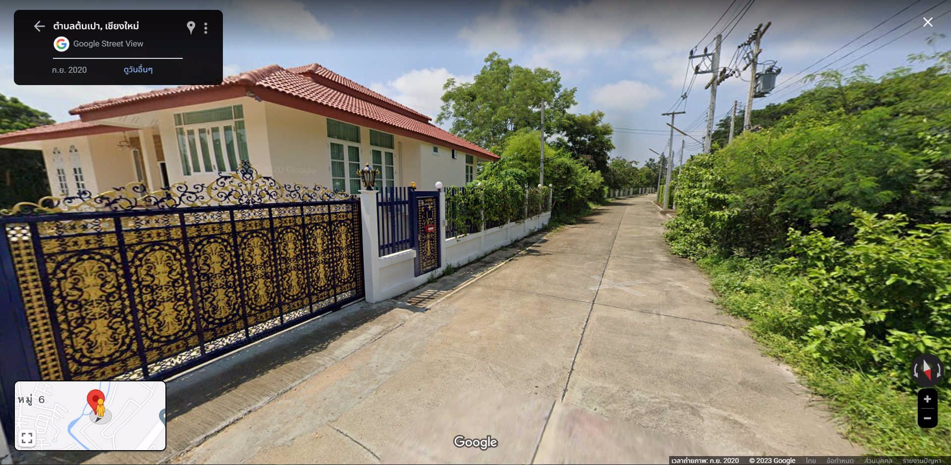 ขายที่วิวสวย-วิวทุ่งนา-วิวดอยสุเทพ-ที่ดินเปล่า-ติด-ดลธารา-ริมแม่น้ำกวง-214-ตรวล้อมรั้วกับประตู