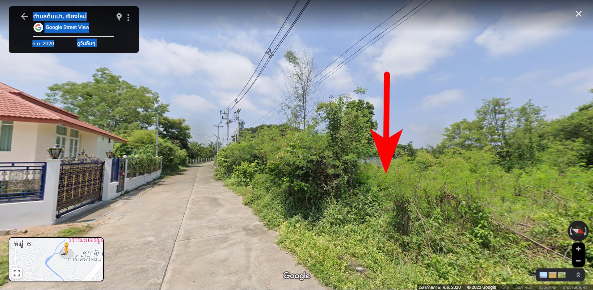 ขายที่วิวสวย-วิวทุ่งนา-วิวดอยสุเทพ-ที่ดินเปล่า-ติด-ดลธารา-ริมแม่น้ำกวง-214-ตรวล้อมรั้วกับประตู