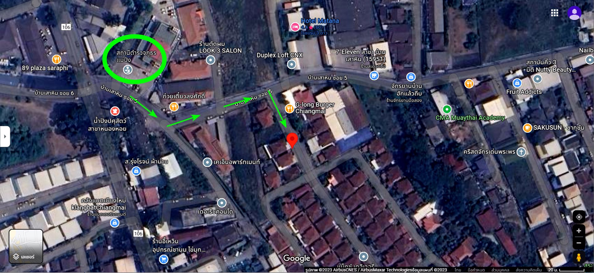 บ้านเดี่ยว-2-ชั้น-พื้นที่-79-ตารางวา-ใกล้-89พลาซ่า-ด้านข้างโรงพักแม่ปิง-ไปสนามบินเพียง-10-นาที-พิกัด