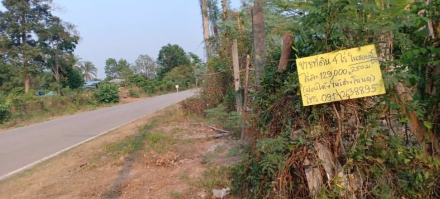 ขายที่ดิน-4ไร่-ราคาราคาไร่ละ139000บาท