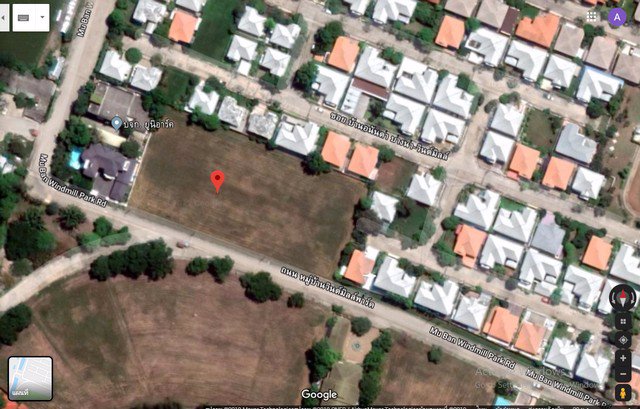 ขายที่ดิน-หมู่บ้านวินด์มิลล์-แปลงใหญ่สี่เหลี่ยม-454-ตรวา-ติดถนนเมน