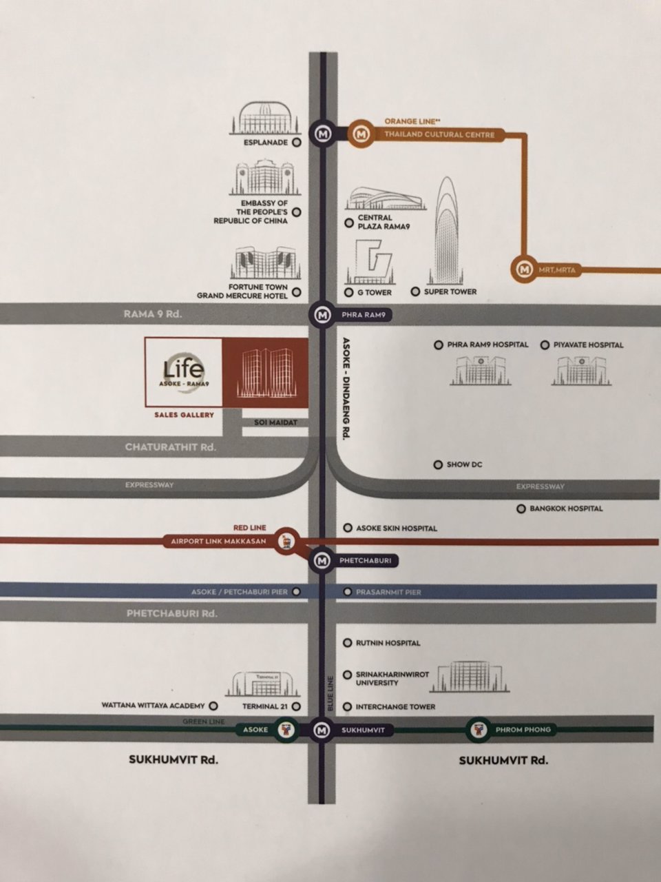 ด่วนขายดาวน์ราคาต่ำกว่าทุน-คอนโด-life-อโศก-พระราม9