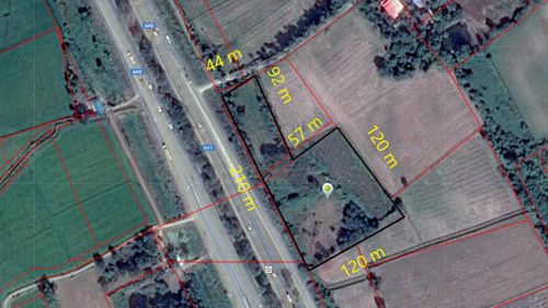 ขายที่ดิน-ติดถนนใหญ่สายเอเซีย-ฝั่งขาเข้า-ใกล้แยกต่างระดับอินทร์บุรี-จังหวัดสิงห์บุรี