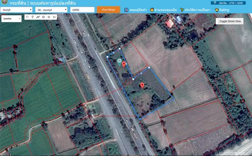 ขายที่ดิน-ติดถนนใหญ่สายเอเซีย-ฝั่งขาเข้า-ใกล้แยกต่างระดับอินทร์บุรี-จังหวัดสิงห์บุรี
