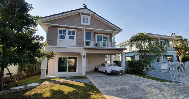 ขายบ้านเดี่ยว-2-ชั้น-วิลลาจจิโอ-สันทราย-เชียงใหม่-villaggio-sansai-chaingmai-หลังมุม-โครงการแลนด์