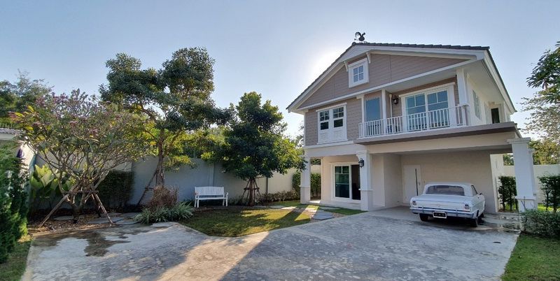 ขายบ้านเดี่ยว-2-ชั้น-วิลลาจจิโอ-สันทราย-เชียงใหม่-villaggio-sansai-chaingmai-หลังมุม-โครงการแลนด์