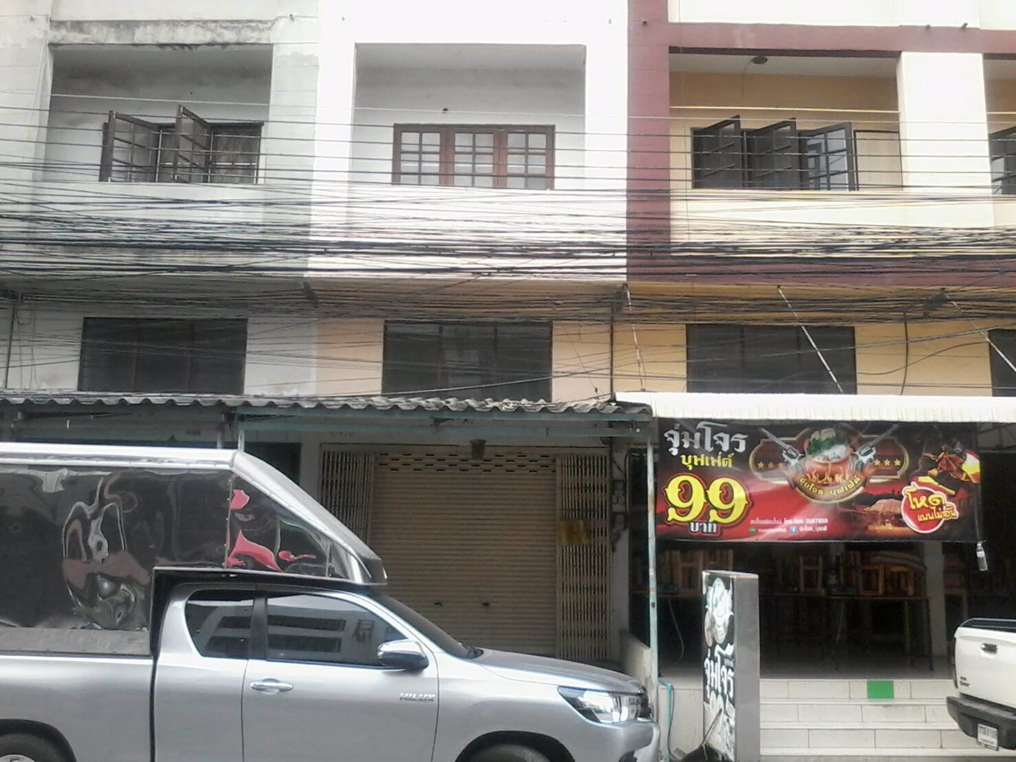 ให้เช่าตึกแถว-โครงการบ้านเลขที่5-สมุทรสาคร-ทำเลการค้า-ด้านหน้าหมู่บ้าน