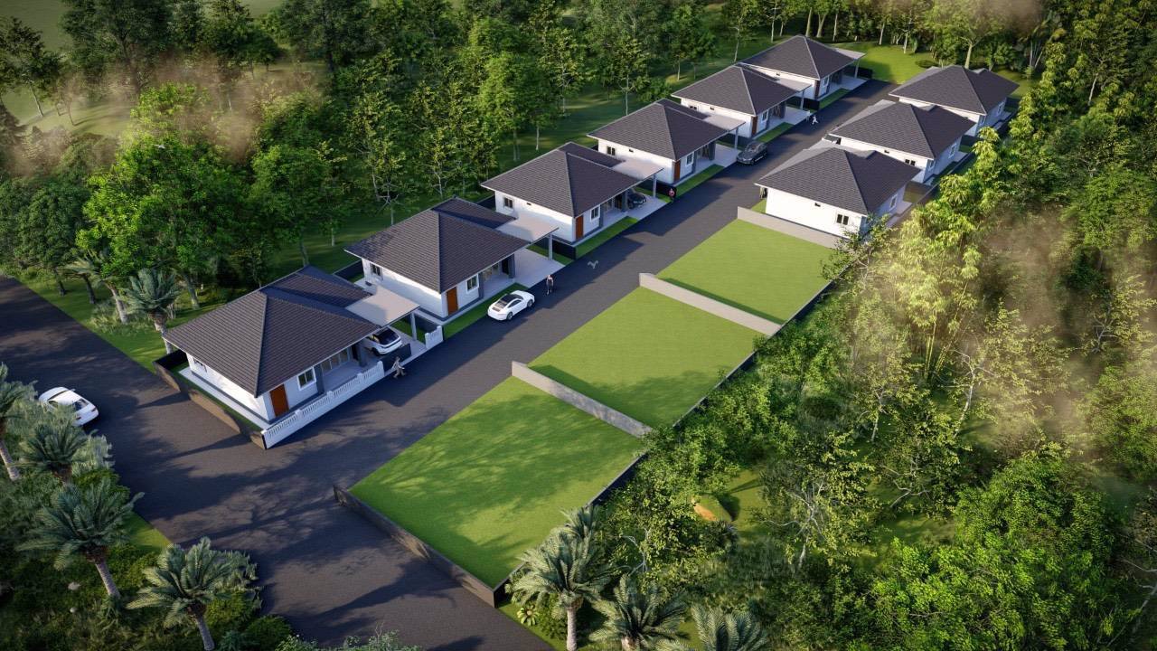 บ้านเดี่ยวสร้างใหม่ใจกลางเมือง-โครงการบ้านอยู่สบาย2-ซอย2-สันตาลเหลือง-ตริมกก-อเมือง-จเชียงราย