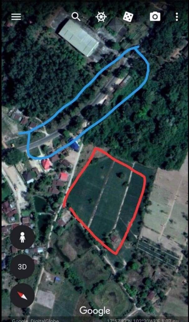 ที่ดินมีโฉนด-ติดถนนสี่เลน-ใกล้แม่น้ำโขง-แหล่งท่องเที่ยว-อศรีเชียงใหม่-จหนองคาย